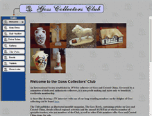 Tablet Screenshot of gosscollectorsclub.org